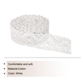 thumbnail image 3 of Unique Bargains Lace Ribbon 30 Yards 1.2 Inch Cotton Lace Trim for Craft,Gift Wrappers,Headbands,White Style 11, 3 of 5