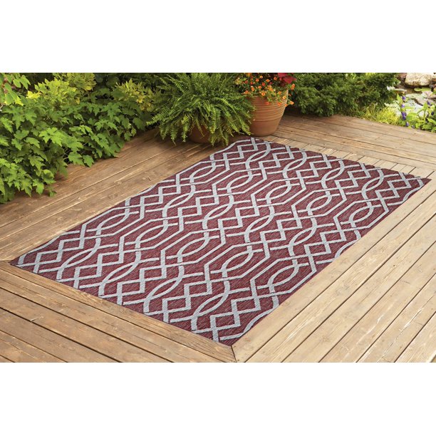 Benissimo Contemporary Indoor / Outdoor Area Rug RIBON Collection I 5x7