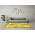 thumbnail image 3 of Ahgly Company Indoor Rectangle Abstract Yellow Modern Area Rugs, 4' x 6', 3 of 4