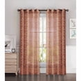 thumbnail image 6 of Window Elements Garden Nature/Floral Semi-Sheer Grommet Single Curtain Panel, 6 of 6