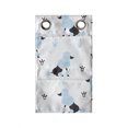 thumbnail image 1 of Poodle Hanging Pocket Organizer, Crowns Hand Drawn Scribble Fluffy Dog Species, Printed Polyester Storage Bag with Pockets, 9" x 27", Pale Blue White, 1 of 2
