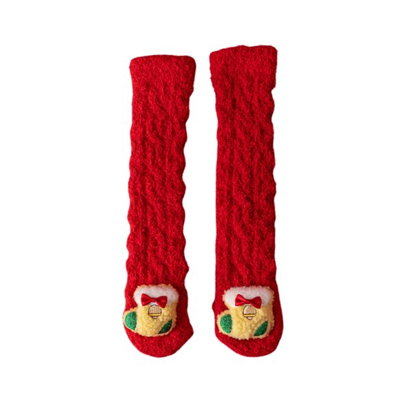 Kids Knee Stockings Knitted Stocking Xmas Stocking for Kids Traditional Christmas Stockings Kids Stockings Winter 3-8 Years