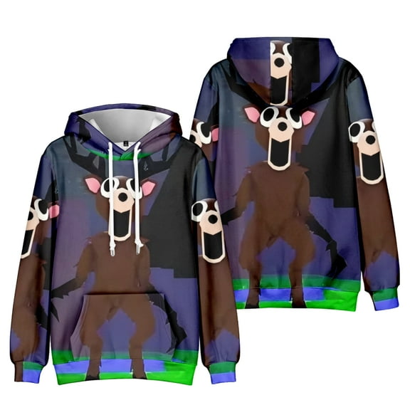 99 Nights In The Forest Character Group Hoody for Kids Boys 99 Nights In The Forest 3D Figure Sweatshirt for Fans Gift