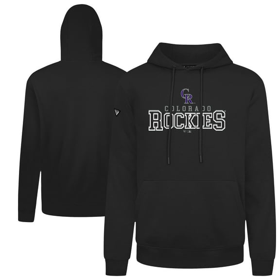 Men's Levelwear  Black Colorado Rockies Podium Journey Hoodie