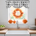 thumbnail image 3 of Black Pumpkins Halloween Tie Up Valance Curtains for Windows, Kitchen Curtains Window Treatments, Haunted House Striped Short Window Shades Valances for Bedroom Bathroom Cafe 42"x12", 3 of 8