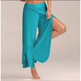 thumbnail image 1 of H94 - Fashionable Summer Women‘s Sexy Cross Wide Leg Yoga Pants tzw, 1 of 6