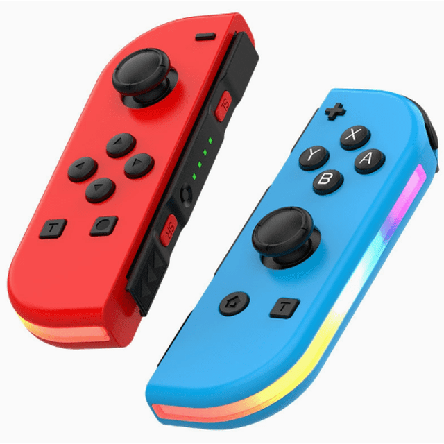 Mandos Joy-Con inalámbricos para todas las versiones de Switch, Bluetooth 5.2, con vibración e iluminación RGB