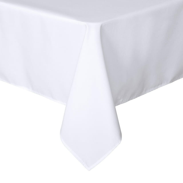 Mantel sancua rectangular, 152 x 259 cm, antimanchas, color blanco