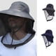 thumbnail image 2 of Men's Quick Dry Fisherman Hat Mosquitoes Guard Face Cover Fisherman Hat with Adjustable Strap Navy blue, 2 of 4