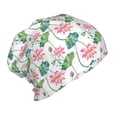thumbnail image 2 of Xecao Lotus Flower Print Beanie Hat Toddler Girls Boys, Baby Hats Winter Warm Knitted Thermal, Kids Winter Caps, 2 of 7