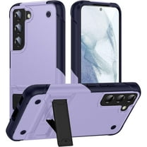 Samsung Galaxy S21 5G Case Military Shockproof Kickstand Cell Phone Cover Protective with Upgrade Hard PC & Premium Soft TPU Kickstand for Galaxy S21 6.2 inch Purple
