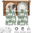 thumbnail image 5 of Sage Green Palm Tree Summer Kitchen Towels Set of 3, Beach Tropical Coastal Absorbent Dish Towels for Kitchen, Microfiber Hand Towel, Quick Drying Tea Towel for Cleaning Decorative Dishcloths, 5 of 7