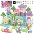 thumbnail image 1 of Bloques magnéticos TOY Life, 104 unidades, para niños de 3 a 5 y 4 a 8 años, 1 of 9