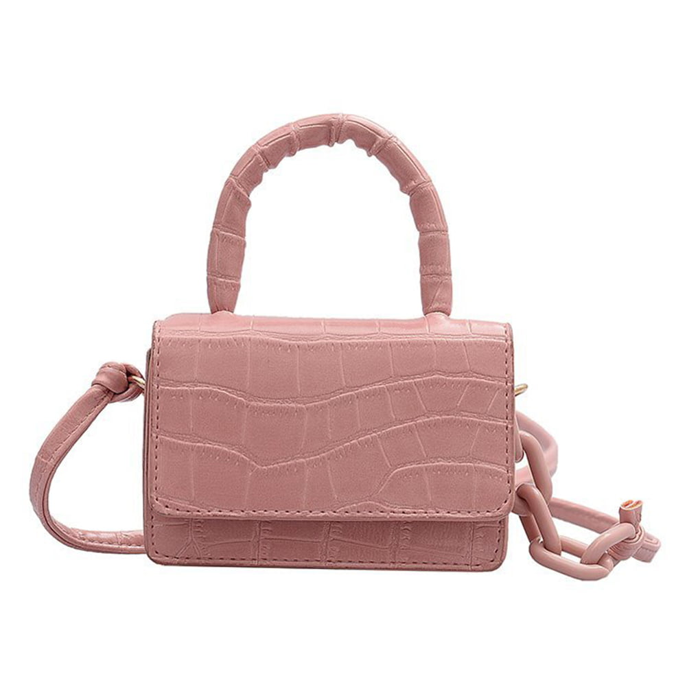 1pc Stylish Pink Pu Crocodile Skin Texture Waterproof Large Capacity Single  Shoulder Crossbody Bag Handbag For Travel, Gym, Overnight, Unisex Design  With Zipper Closure Travel Bag Luggage Bag Overnight Bag Carry On