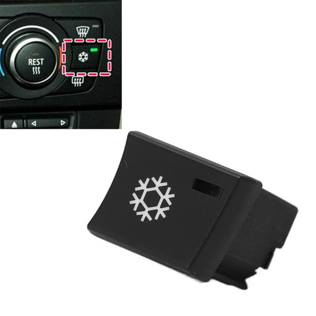 Akozon Air Condition Button, Air Conditioning AC Button Climate Control Panel Replacement For 3 Series E90 E91 E92 E93 2005-2012