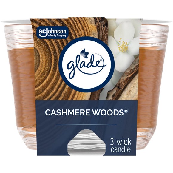 Glade® Chandelle parfumée, Bois de Cashmere