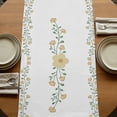 thumbnail image 5 of Table Runners 72 Inches Long Dress Scarves, Beige Floral Farmhouse Kitchen/Dining Table Runner, Coffee Tablerunners, Spring Summer Botanical Flowers 14x72 Inch, 5 of 9