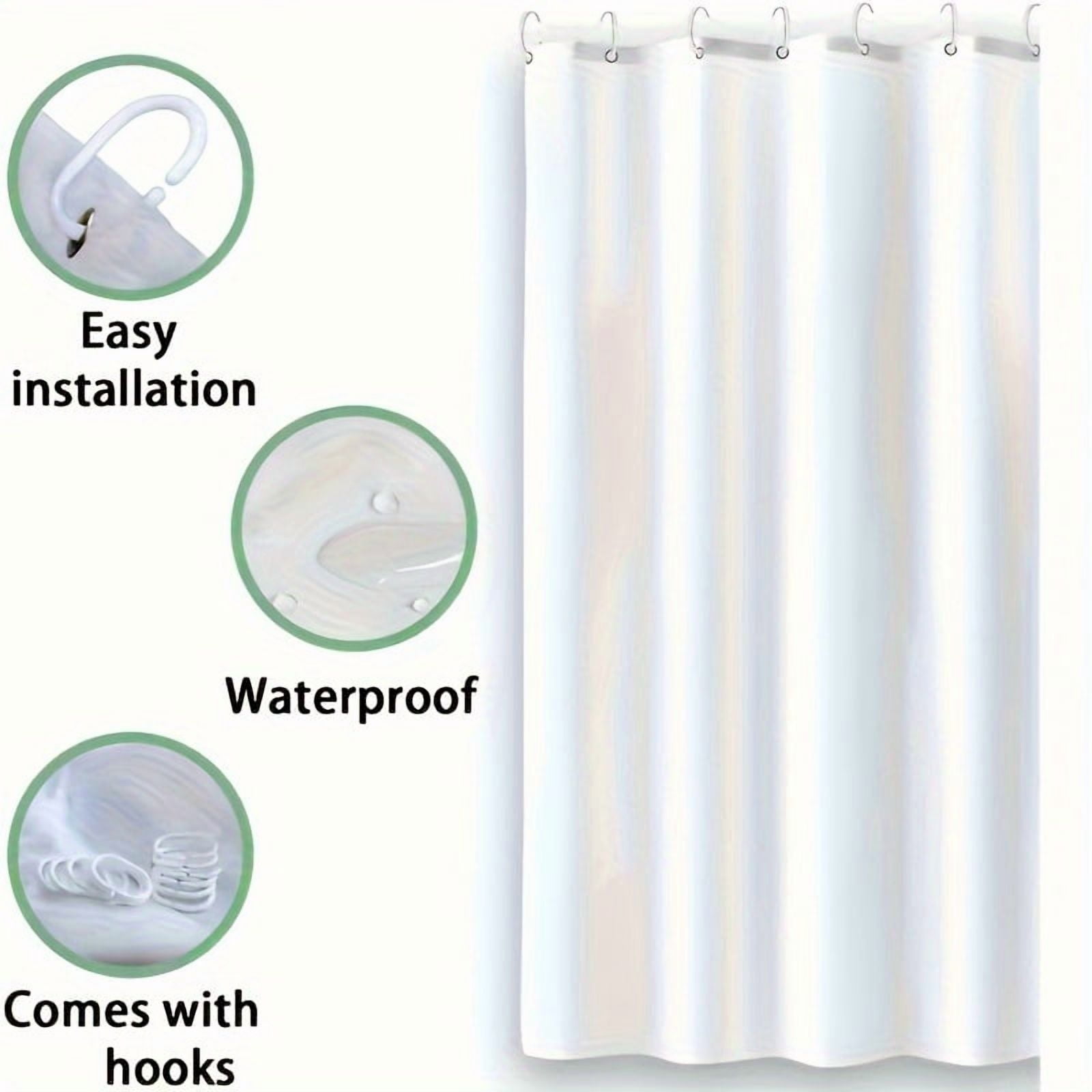 4pcs Ocean Series Blue Coral Shower Curtain Set Decorative Bathroom Set Waterproof Shower Curtain Non slip Floor Mat Toilet Lid Bathroom Mat and 12 Plastic Hooks Bathroom Accessories Home Decor