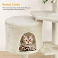 thumbnail image 6 of BestPet 36 inch Tall Cat Tree Cat Tower Cat Condo Multi-Level,Beige, 6 of 7