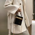 thumbnail image 5 of Bolso de mano de lujo con cadena para mujer, bolso de hombro transparente de PVC, bolso de gelatina de color caramelo, bolso cuadrado pequeño, 5 of 5