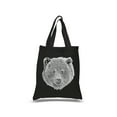 thumbnail image 1 of Small Word Art Tote Bag - Bear Face, 1 of 2