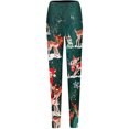 thumbnail image 3 of Pantalones largos de cintura alta con estampado de Navidad informal de moda para mujer Pompotops ulkah943440, 3 of 4