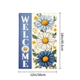 thumbnail image 4 of Amhnf Welcome Daisy Flower Garden Flag For Home Outdoor Garden Yard Decor 12x18 inch, 4 of 5