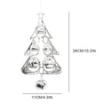 thumbnail image 2 of Christmas Window Christmas Bell Christmas Tree Pendant Christmas Decoration Pendant (Red+Gold Bell), 2 of 6