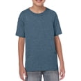 thumbnail image 1 of Softstyle Youth T-Shirt, M, Heather Navy, 1 of 3