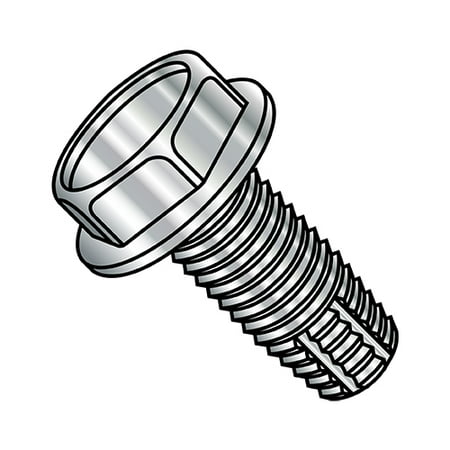 

12-24X3/4 Unslotted Indented Hex Washer Thread Cutting Screw Type F Fully Thread 18-8 Stainless (Pack Qty 2 000) BC-1212FW188