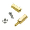 thumbnail image 3 of 180 Pcs M2 5 Brass Hex Standoff Screw Nut Kit for Electronics Assembly, 3 of 10