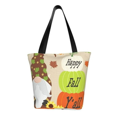 Easygdp Gnome Happy Fall Shoulder Bags for Women,Crossbody Bags Shoulder Purse Handbag for Women