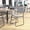 Gray, variant on Flash Furniture 500 lb. Capacity High Density Navy Vinyl Stacking Chair with Sled Base