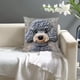 thumbnail image 5 of Funda de almohada decorativa con bordado de 45 x 45 cm | Funda de almohada gris para sofá, dormitorio, sala de estar, decoración del hogar, 5 of 5