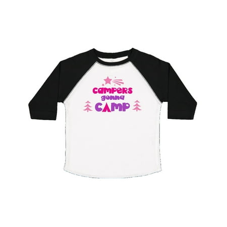 

Inktastic Campers Gonna Camp Stars Trees - Pink Purple Gift Toddler Boy or Toddler Girl T-Shirt