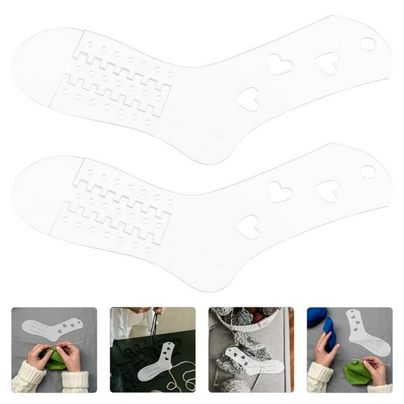 Raindrops 2 Pcs Knitting Accessories Sock Model Sock Shaping Molds 30.00X20.00X0.30CM