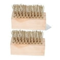 thumbnail image 5 of Phenofice Heavy Duty Outdoor Wire Brush Set, 2-Piece Metal Scrubbers for Garden, Patio, Grill Cleaning and Tool Maintenance, 5 of 8
