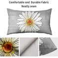 thumbnail image 4 of Grey Gray Spring Daisy Lumbar Pillow Covers 12x20 Set of 2 Cute Floral Summer Outdoor Decorative Throw Pillows Flower Pillowcases Linen Rectangle Cushion Case Decor for Home Sofa Couch Bed, 4 of 7