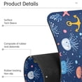 thumbnail image 4 of Yayeee Faucet Mat for Kitchen Sink 14.7" Diatomite Long Splash Guard Pad, Blue Jellyfish, 2 Pack, 4 of 7