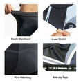 thumbnail image 3 of Sponeed Mens Cycling Shorts Padded Biking Bottoms Breathable Shorts for Men Cycling with Cushioned Padding for Road Bike Mountain Biker Gray XL, 3 of 7