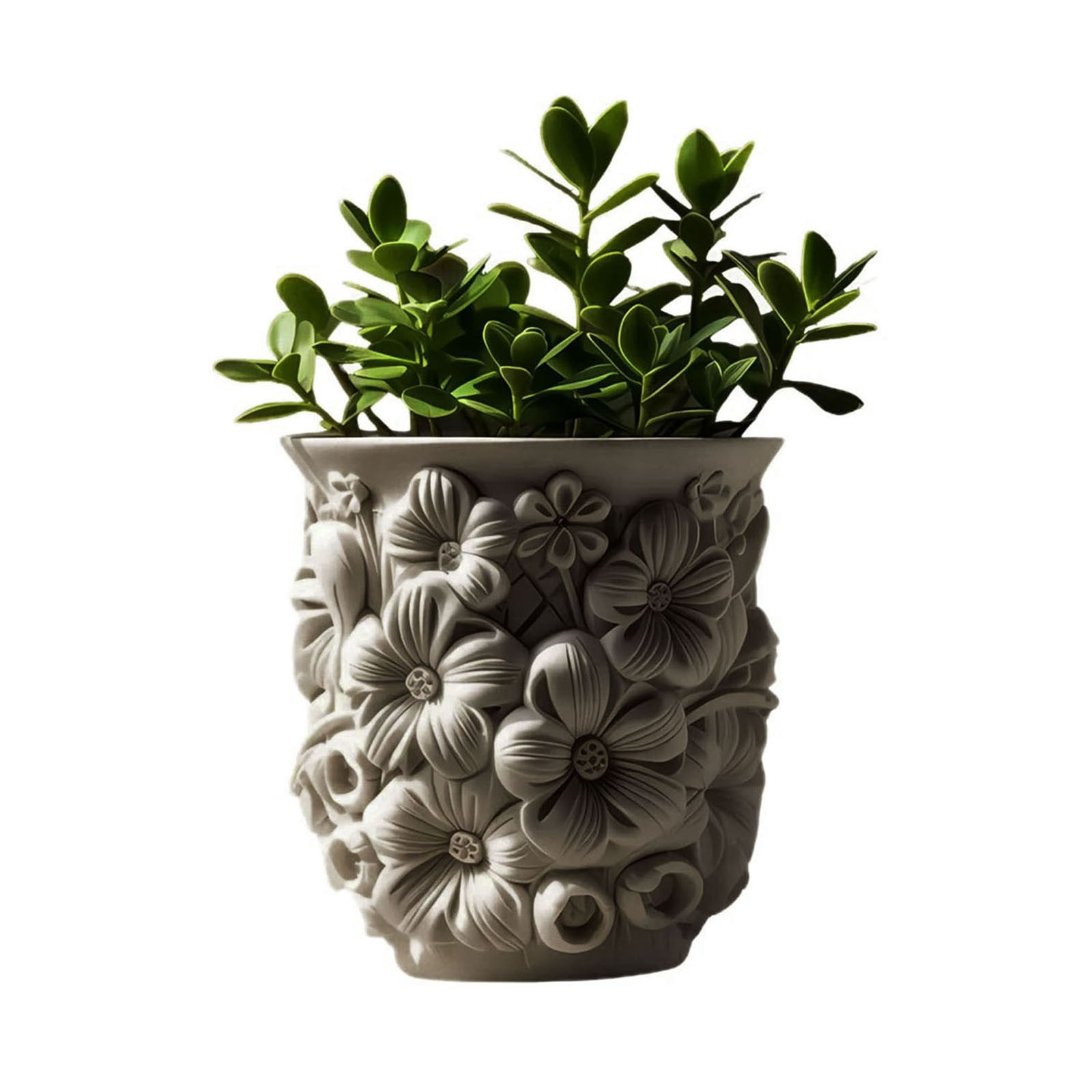 3D Flower Planter Mold Resin Jar Container Mold For DIY Candle Holder Makeup Brush Holder Use