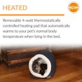 thumbnail image 5 of K&H Pet Products Thermo-Pet Cave Cat Bed Heated Navy/Geo Flower 17 X 15 X 13 Inches, 5 of 10