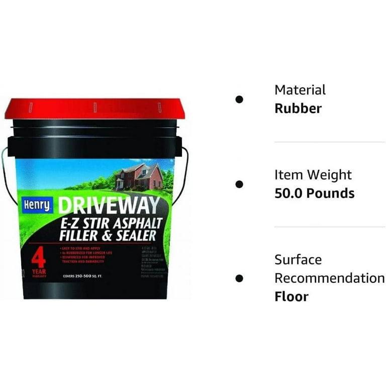 Henry Asphalt Sealer,Pail,Black/Brown,5 Gal HE200074, 53 OFF