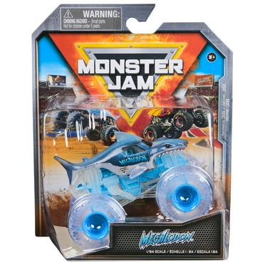 Monster Jam, Official Megalodon Monster Truck, Die-Cast Vehicle, 1:64 Scale, Kids Toys for Boys Ages 3 and up