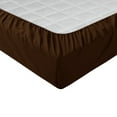 thumbnail image 3 of The Great American Store- 4PC (Queen, Solid Chocolate) 30 Inch Deep Sheet Set, 600 TC Luxurious Cotton - Easy Care, Fade, Shrink and Wrinkle Resistant Bedding Sheet Set, 3 of 5