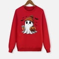 thumbnail image 2 of Aocisk Pyjama d'Halloween pour Famille avec Chandail à Manches Longues Imprimé pour Enfants Rouge Melon D\'eau 5-6 Ans, 2 of 5
