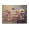 thumbnail image 3 of Designart "Meadow delicate Meadow An" Floral Print on Natural Pine Wood, 3 of 5