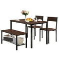 thumbnail image 2 of Magic Union Dining Table Set for 4 with Storage Bench, Dining Room Table Set for 4 Kitchen Table with Bench and 2 Chairs for Small Space Apartment, 2 of 7
