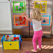 MAGNA-TILES® Combo 46-Piece Magnetic Construction Set, The ORIGINAL Magnetic Building Brand