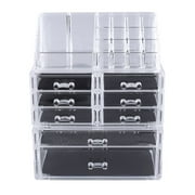 5 Tier Makeup Box Acrylic Cosmetics Case Multifunctional Make Up Organizer Transparent Storage Display Box